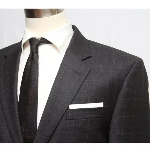 Jos A Bank Mens Blazer Sport Coat Two Button Casual Jacket 42R Wool D060357‎